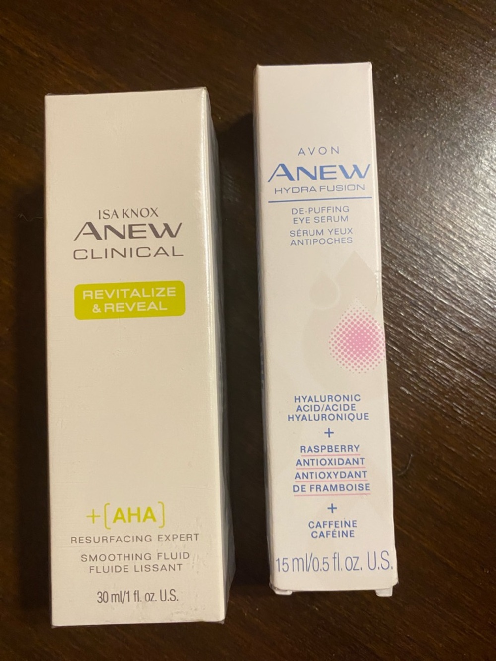 $23-Avon duo- De-Puffing Eye Serum & Revitalize face serum